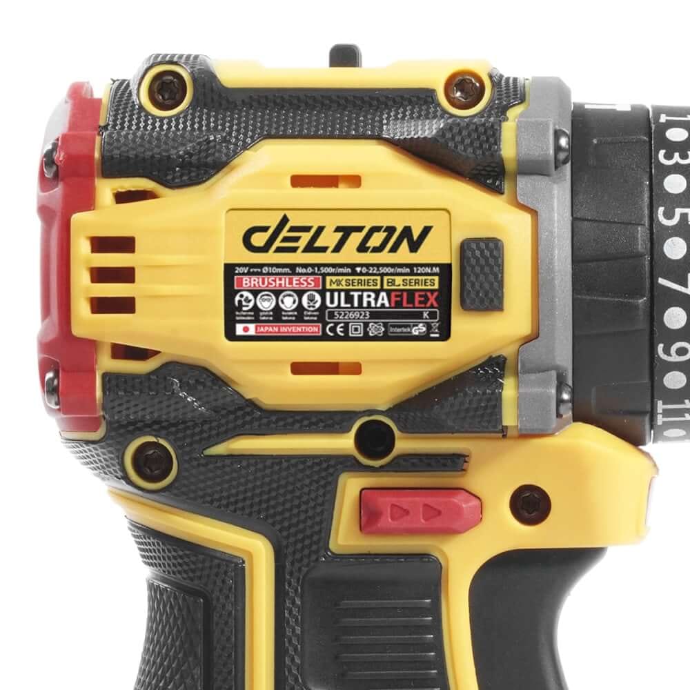 สว่านไขควงไร้สาย (พร้อมแบตเตอรี่) DELTON รุ่น PROM-07T ULTRAFLEX 20V 4AH